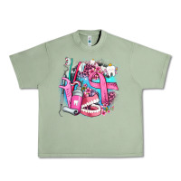 Oil Green dental elements and cancer with cowhide and leopard Urban Heavy Tee - AdoDesignShop