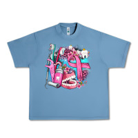 Pebble Blue dental elements and cancer with cowhide and leopard Urban Heavy Tee - AdoDesignShop