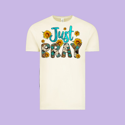Just Pray Vintage Tee Designed By Artiststas