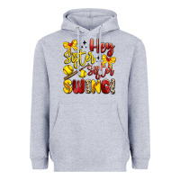 Heather Grey hey sister sister swing softball Heavyweight Hoodie - Artiststas