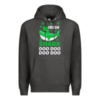 Charcoal Heather Irish Shark Doo Doo Doo Saint Patricks Day Premium Hoodie - Bettercallsaul