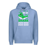 Colony Blue Irish Shark Doo Doo Doo Saint Patricks Day Premium Hoodie - Bettercallsaul