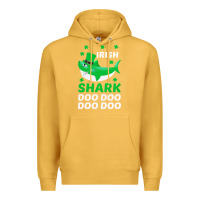 Mustard Irish Shark Doo Doo Doo Saint Patricks Day Premium Hoodie - Bettercallsaul