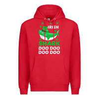 Red Irish Shark Doo Doo Doo Saint Patricks Day Premium Hoodie - Bettercallsaul