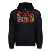 Black Love is wild Valentine's Day Urban Hoodie - HowdyJamesFarm