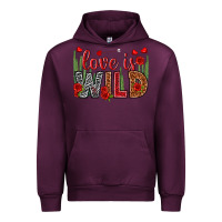 Mauve Wine Love is wild Valentine's Day Urban Hoodie - HowdyJamesFarm