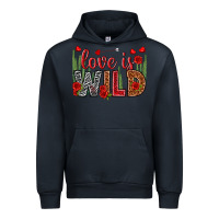 Navy Love is wild Valentine's Day Urban Hoodie - HowdyJamesFarm