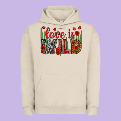 Love Is Wild Valentine's Day Urban Hoodie Designed By Howdyjamesfarm