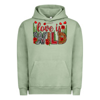 Pigment Oil Green Love is wild Valentine's Day Urban Hoodie - HowdyJamesFarm