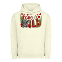 Pigment Pistachio Love is wild Valentine's Day Urban Hoodie - HowdyJamesFarm