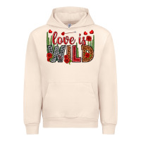 Sandshell Love is wild Valentine's Day Urban Hoodie - HowdyJamesFarm