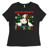Black honking through the snow Ladies Tee - Zillion Design Studio