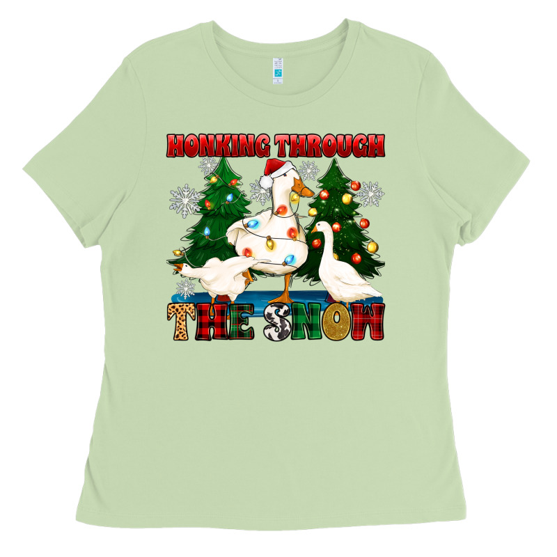 Honking Through The Snow Ladies Tee by Zillion Design Studio | Teevron