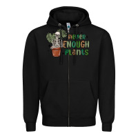Black never enough plants Zipper Hoodie - MaliasSmallBusiness