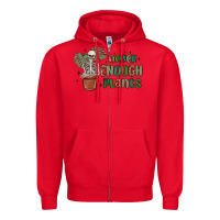 Red never enough plants Zipper Hoodie - MaliasSmallBusiness