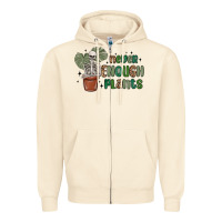 Sandshell never enough plants Zipper Hoodie - MaliasSmallBusiness