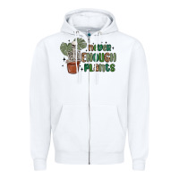 White never enough plants Zipper Hoodie - MaliasSmallBusiness