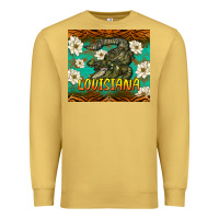 Antique Gold louisiana alligator tumbler Premium Sweatshirt - BarkalooDesign