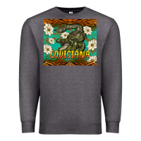 Charcoal Heather louisiana alligator tumbler Premium Sweatshirt - BarkalooDesign