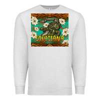 Oatmeal Heather louisiana alligator tumbler Premium Sweatshirt - BarkalooDesign