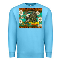 Ocean Blue louisiana alligator tumbler Premium Sweatshirt - BarkalooDesign