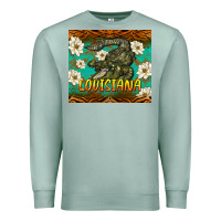 Seafoam louisiana alligator tumbler Premium Sweatshirt - BarkalooDesign