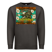 Smoke louisiana alligator tumbler Premium Sweatshirt - BarkalooDesign