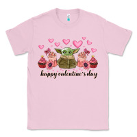 Bubblegum Pink happy valentines day yoda Classic Tee - CowhideDigitalArt