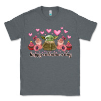 Charcoal Heather happy valentines day yoda Classic Tee - CowhideDigitalArt