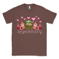 Chestnut happy valentines day yoda Classic Tee - CowhideDigitalArt