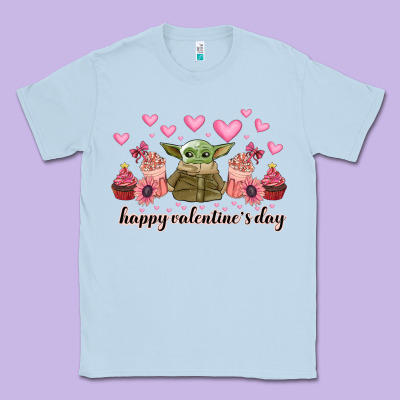Happy Valentines Day Yoda Classic Tee Designed By Cowhidedigitalart