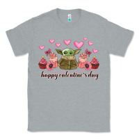 Heather Grey happy valentines day yoda Classic Tee - CowhideDigitalArt