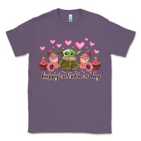 Lavender happy valentines day yoda Classic Tee - CowhideDigitalArt