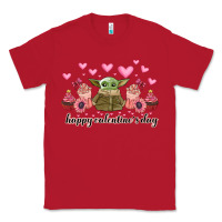 Red happy valentines day yoda Classic Tee - CowhideDigitalArt