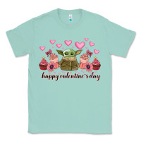 Seafoam happy valentines day yoda Classic Tee - CowhideDigitalArt