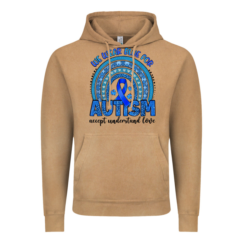 We Wear Blue For Autism Accept Understand Love Vintage Hoodie by Artiststas | Teevron