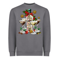 Storm Christmas martini  and martini bottle Heavyweight Sweatshirt - AdoDesignShop