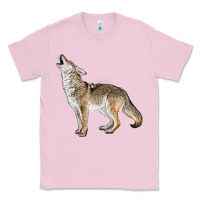 Bubblegum Pink Howling Coyote Classic Tee - LillyAllenDesigns