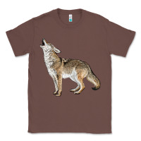 Chestnut Howling Coyote Classic Tee - LillyAllenDesigns