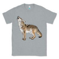 Heather Grey Howling Coyote Classic Tee - LillyAllenDesigns