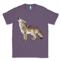 Lavender Howling Coyote Classic Tee - LillyAllenDesigns
