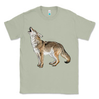 Matcha Howling Coyote Classic Tee - LillyAllenDesigns
