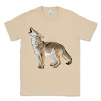 Mushroom Howling Coyote Classic Tee - LillyAllenDesigns