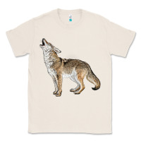 Natural Howling Coyote Classic Tee - LillyAllenDesigns