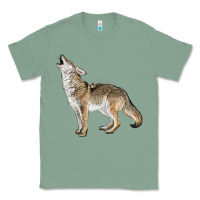 Sage Howling Coyote Classic Tee - LillyAllenDesigns