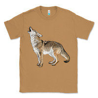 Toasted Coconut Howling Coyote Classic Tee - LillyAllenDesigns