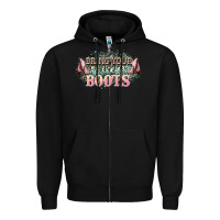 Black bring your ass kicking boots Zipper Hoodie - NancyCooperArtShop