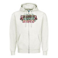 Oatmeal Heather bring your ass kicking boots Zipper Hoodie - NancyCooperArtShop