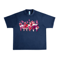 Navy cancer ribbon with teeth Urban Heavy Tee - AdoDesignShop
