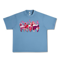 Pebble Blue cancer ribbon with teeth Urban Heavy Tee - AdoDesignShop